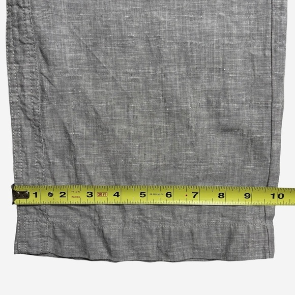 Athleta Cabo Linen Wide Leg Pant Womens Size 2 Gray Heather Lagenlook 447244-01 - Picture 10 of 13